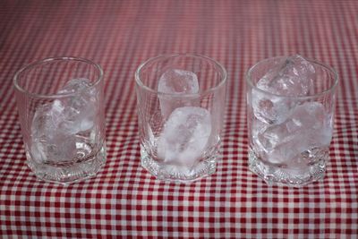 Close-up of ice cream on table