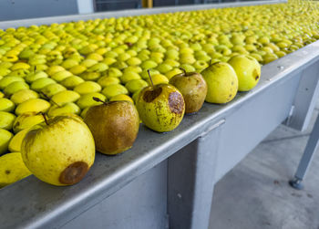 Close-up of fruits for sale at market stall