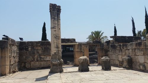 Built structure against clear sky