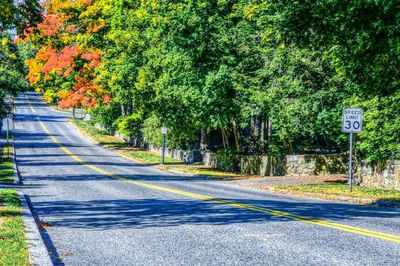 Road passing through empty road