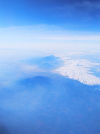 Aerial view of sea against sky