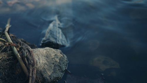 Rocks in sea