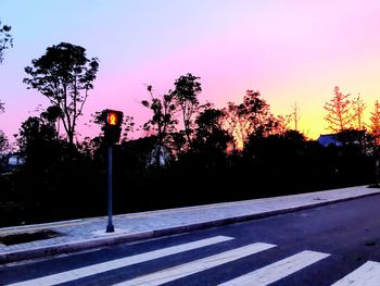 Road at sunset