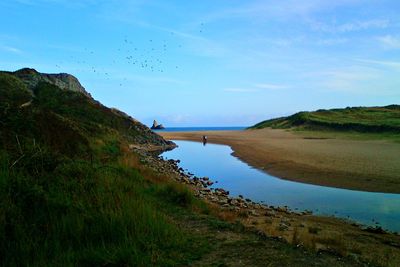 Scenic view of sea against sky