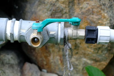 Close-up of machine part