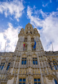 Low angle view of building against sky