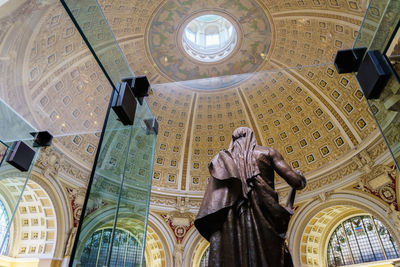 Low angle view of statue