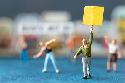 Group of people against blurred background