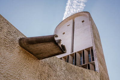 Low angle view of building against clear sky