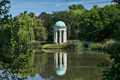 Built structure in a lake