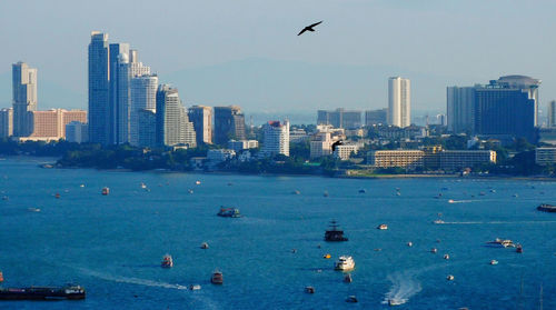 Boats in sea