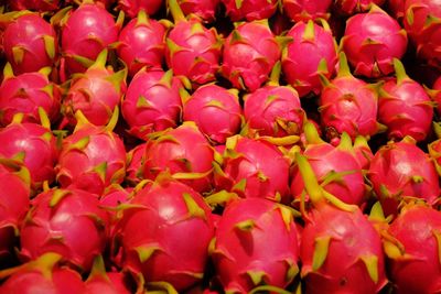 Full frame shot of fruits for sale in market