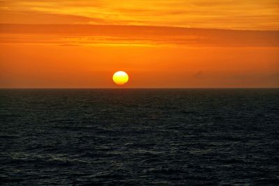 Sunrise over atlantic ocean