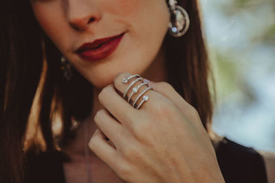Close-up of a young woman
