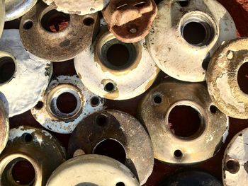 Full frame shot of pipes