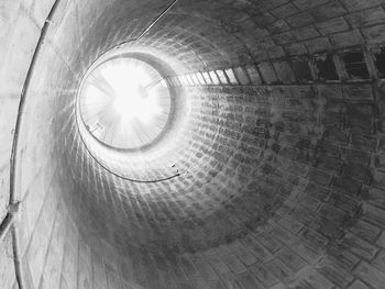 Close-up of circular object on wall