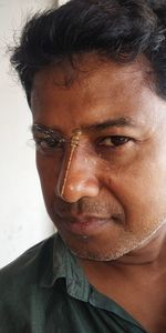 Close-up portrait of man