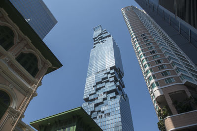 Low angle view of buildings against sky