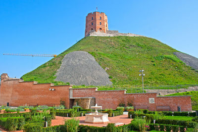 Gediminas' tower or castle, the remaining part of the upper castle in vilnius, lithuania