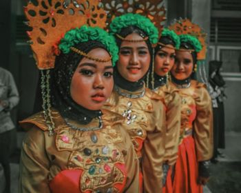 Traditional woman's makeup