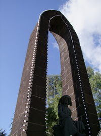 Low angle view of statue