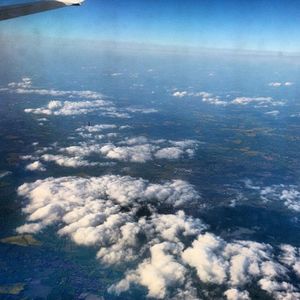 Aerial view of clouds in sky