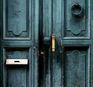 Full frame shot of closed doors