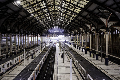 Railroad station platform