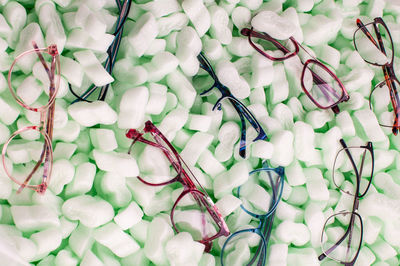High angle view of vegetables on plant