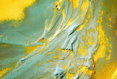 Full frame shot of yellow wall