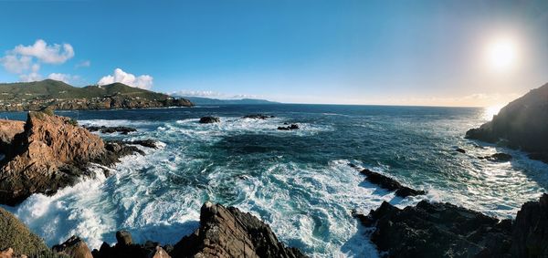 Scenic view of sea against sky