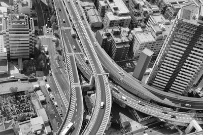Elevated road amidst cityscape