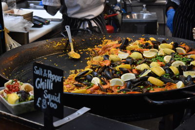 Vegetables for sale at market stall