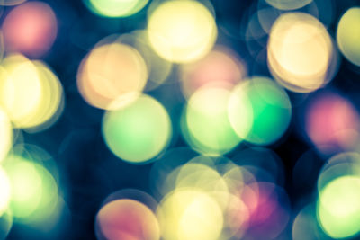 Defocused lights at night