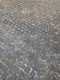 Full frame shot of cobblestone street