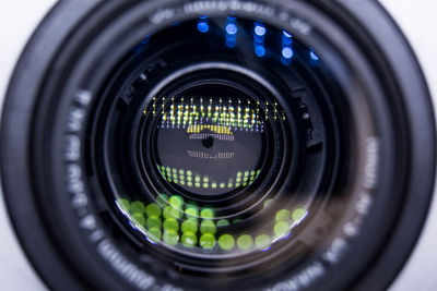 Close-up of camera
