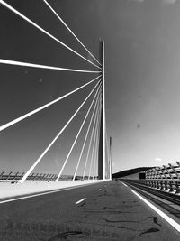 View of suspension bridge