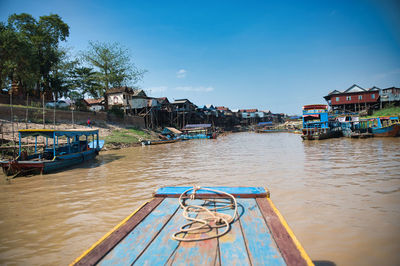 Boats in sea