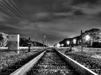 Surface level of railway tracks