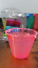 Close-up of drink on table