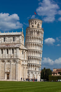 Low angle view of historical building against sky