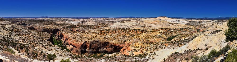 Grand staircase escalante national monument overlook lower and upper calf creek falls boulder utah