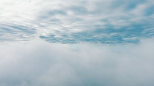 Low angle view of cloudy sky