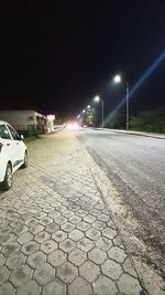 City street at night