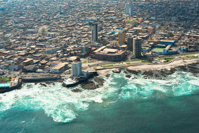 Aerial view of iquique in northern chile