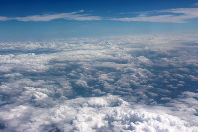 Aerial view of cloudscape