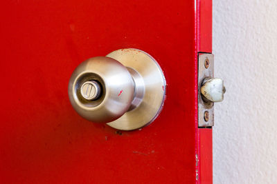 Close-up of closed door
