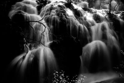 Scenic view of waterfall