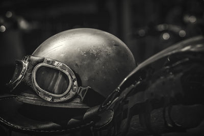 Close-up of machine part