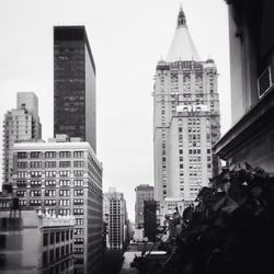 Low angle view of modern buildings